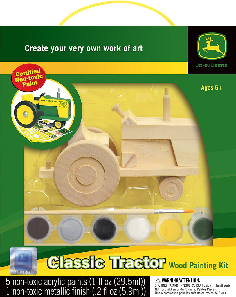 Wooden Tractor Paint Kit