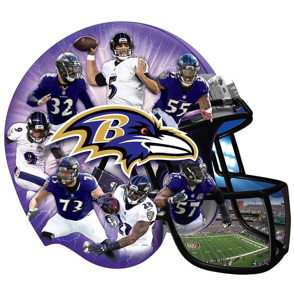 Baltimore Ravens NFL 3D BRXLZ Puzzle Replica Mini Helmet Set