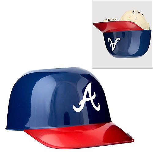  MLB Mini Batting Helmet Ice Cream Sundae/Snack Bowls, Braves -  12 Pack : Sports & Outdoors