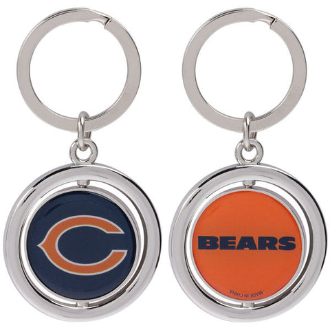 NFL Chicago Bears Spinning Logo Key Ring Keychain Forever Collectibles