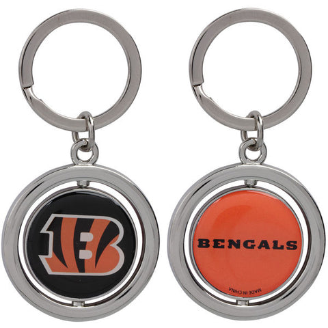 NFL Cincinnati Bengals Spinning Logo Key Ring Keychain Forever Collectibles