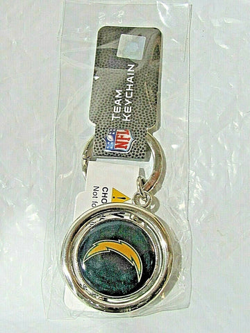 NFL Los Angeles Chargers Spinning Logo Key Ring Keychain Forever Collectibles