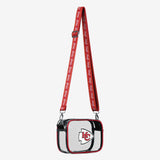 NFL Kansas City Chiefs Stadium Team Stripe Clear Crossbody Bag by FOCO