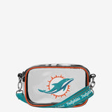 NFL Miami Dolphins Stadium Team Stripe Clear Crossbody Bag by FOCO