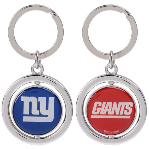 NFL New York Giants Spinning Logo Key Ring Keychain Forever Collectibles