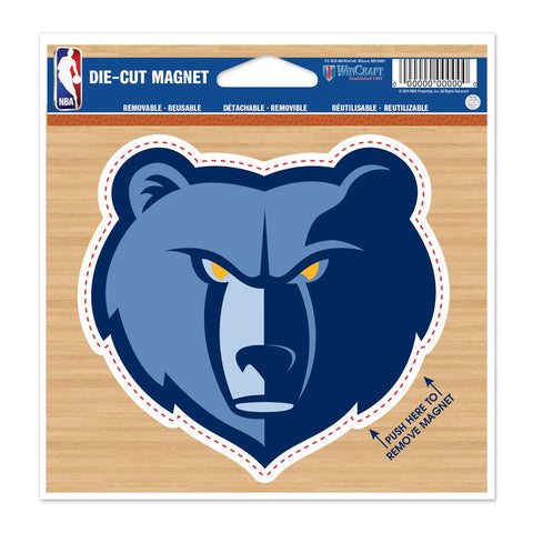 NBA Memphis Grizzlies logo on 4 inch Auto Magnet by WinCraft