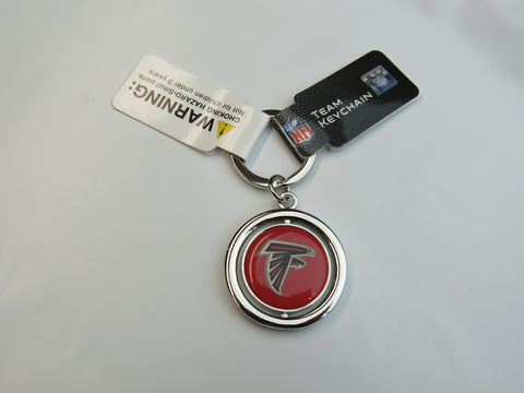 NFL Atlanta Falcons Spinning Logo Key Ring Keychain Forever Collectibles