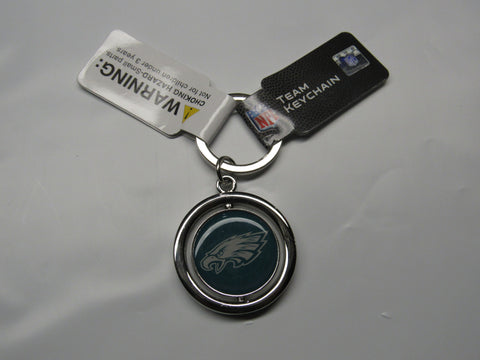 NFL Philadelphia Eagles Spinning Logo Key Ring Keychain Forever Collectibles