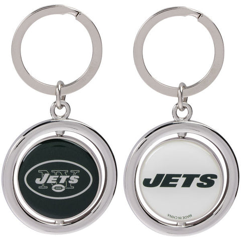 NFL New York Jets Spinning Logo Key Ring Keychain Forever Collectibles