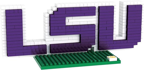 NCAA LSU Tigers Logo/Sign BRXLZ 3-D Puzzle 386 pcs by FOCO