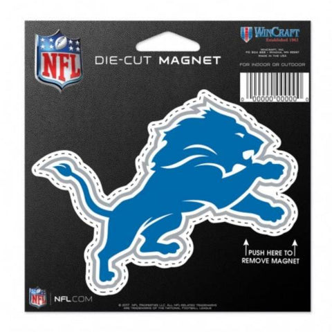 NFL Detroit Lions logo on 4 inch Auto Die-Cut Magnet by WinCraft