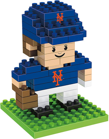 MLB New York Mets Team Player Shaped BRXLZ 3-D Puzzle