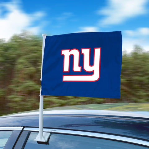 NFL New York Giants 2-Sided Star Logo on Blue Car Window Flag by Fanmats