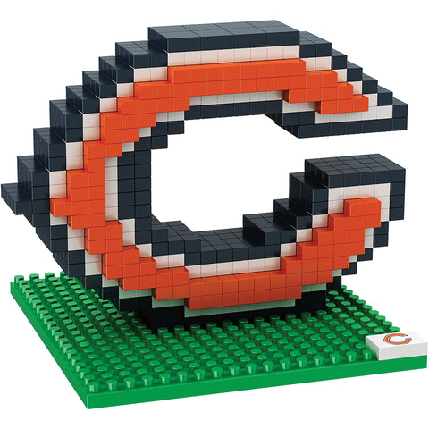 NFL Chicago Bears C Team Logo BRXLZ 3-D Puzzle 283 Pieces