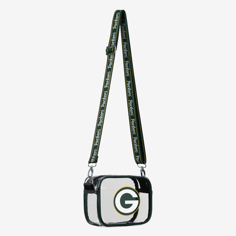 NFL Green Bay Packers Stadium Team Stripe Clear Crossbody Bag by FOCO