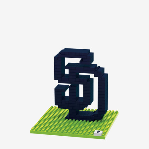 MLB San Diego Padres Team Logo BRXLZ 3-D Puzzle 135 pcs by FOCO