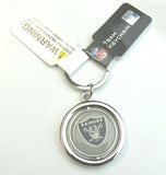 NFL Las Vegas Raiders Spinning Logo Key Ring Keychain Forever Collectibles