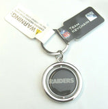 NFL Las Vegas Raiders Spinning Logo Key Ring Keychain Forever Collectibles