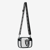 NFL Las Vegas Raiders Stadium Team Stripe Clear Crossbody Bag by FOCO