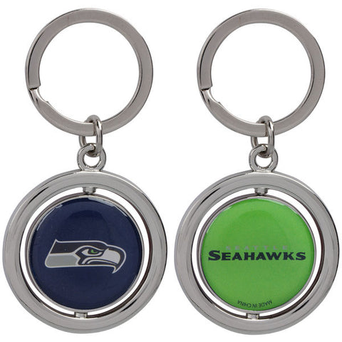 NFL Seattle Seahawks Spinning Logo Key Ring by Forever Collectibles