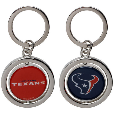 NFL Houston Texans Spinning Logo Key Ring Keychain Forever Collectibles