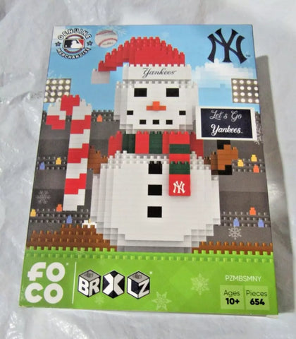 MLB New York Yankees BRXLX Snowman 3-D Puzzle 654 Pieces FOCO