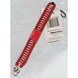 NCAA Nebraska Cornhusker Red w/White Stitching Team Baseball Seam Bracelet