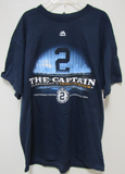 MLB NY Yankees Derek Jeter Last Game at Yankee Stadium T-Shirt Blue Size Large