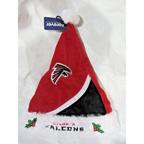 NFL Atlanta Falcons Santa Hat Maroon & Black Colorblock FOCO