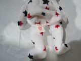 Ty Beanie Baby Glory with Large Stars All Over Bear Plush Toy DOB July 4, 1997