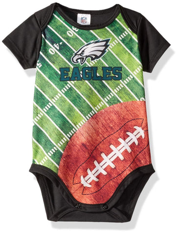 NFL Philadelphia Eagles Bodysuit Field Print Size 3-6 Month Youth Gerber