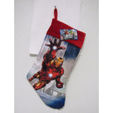 Marvel Avengers Iron Man Assemble White Felt 15" Christmas Holiday Stocking