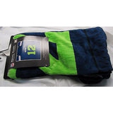 NFL Seattle Seahawks Royal Plush Raschel Throw Blanket 50" x 60" 12th MAN