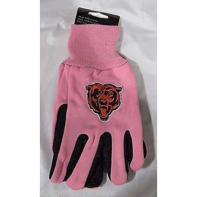 NFL Licensed Pink Sports Utility Gloves (Chicago Bears)