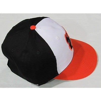 MLB Baltimore Orioles Adult Cap Flat Brim Raised Replica Cotton Twill ...