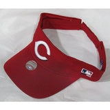 MLB Cincinnati Reds Visor Cotton Twill Replica Adjustable Strap Adult