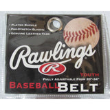 Rawlings Red Youth Baseball Belt Adjustable from 20"-34" w/Leather