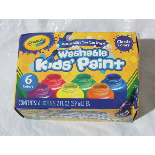 Crayola Washable Kids White Paint, 2 fl.oz. Containers
