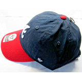 NWT MLB 47 Brand Clean Up Baseball Hat-Atlanta Braves Home Hat Navy Blue / Red