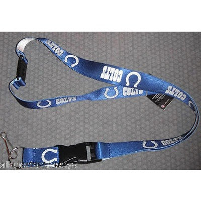 INDIANAPOLIS COLTS Football LANYARD DETACHABLE BUCKLE KEY CHAIN NEW