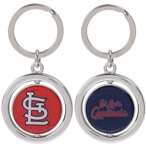 St Louis Cardinals Baseball Leather Keychain