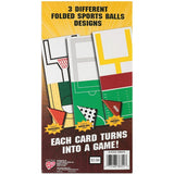 Valentines Day Sports Ball Paper Activity 24 Cards 4 Different Balls 2/14 Studio