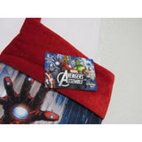 Marvel Avengers Iron Man Assemble White Felt 15" Christmas Holiday Stocking