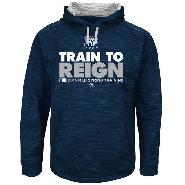 All Sports-N-Jerseys MLB New York Yankees Sweatshirt Train to Reign 2016 Spring Training Blue Large
